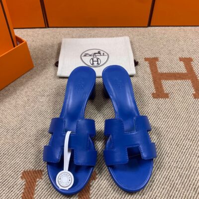 Hermes New Oasis Sandals in Swift (fully handmade)