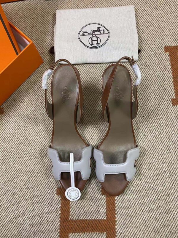 Hermes New Sandals in Swift (fully handmade)