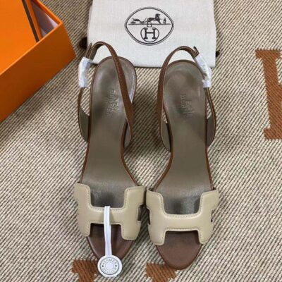 Hermes New Sandals in Swift (fully handmade)