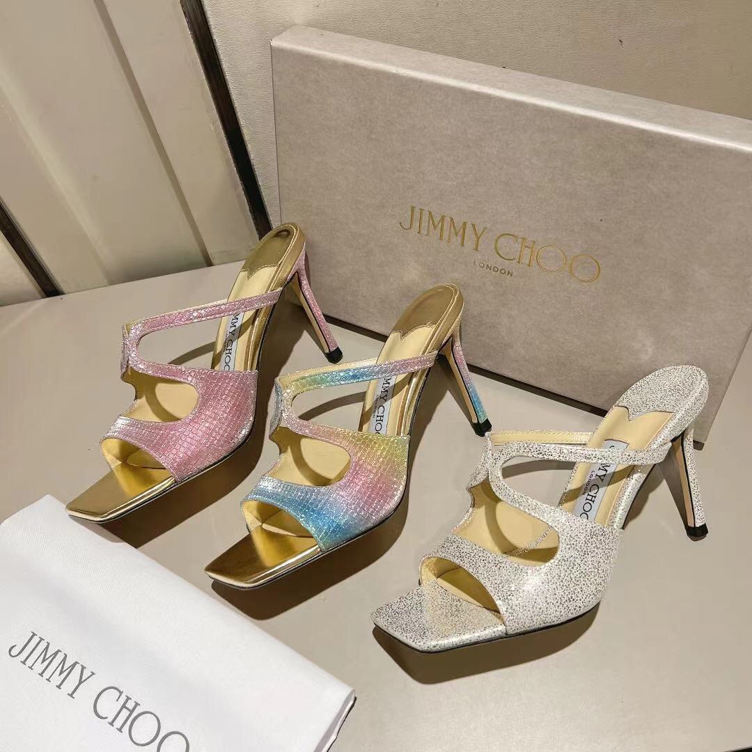 Jimmy Choo 2023 New High-heeled Sandals - Image 9