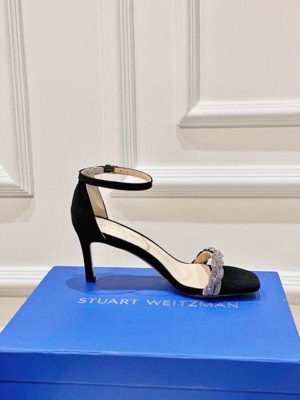Stuart Weitzman 2023 New High-heeled Rhinestone Sandals