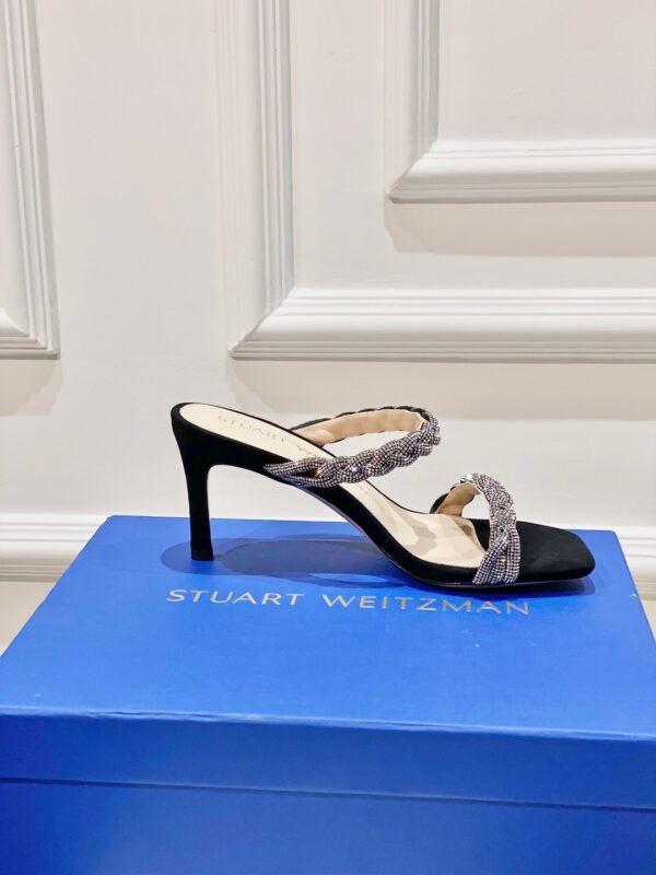 Stuart Weitzman 2023 New High-heeled Rhinestone Sandals