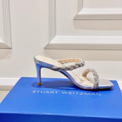 Stuart Weitzman 2023 New High-heeled Rhinestone Sandals