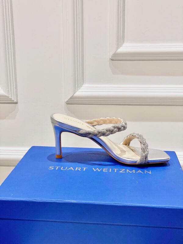 Stuart Weitzman 2023 New High-heeled Rhinestone Sandals