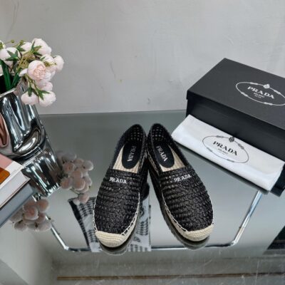Prada 2023 Early Spring New Straw Shoes