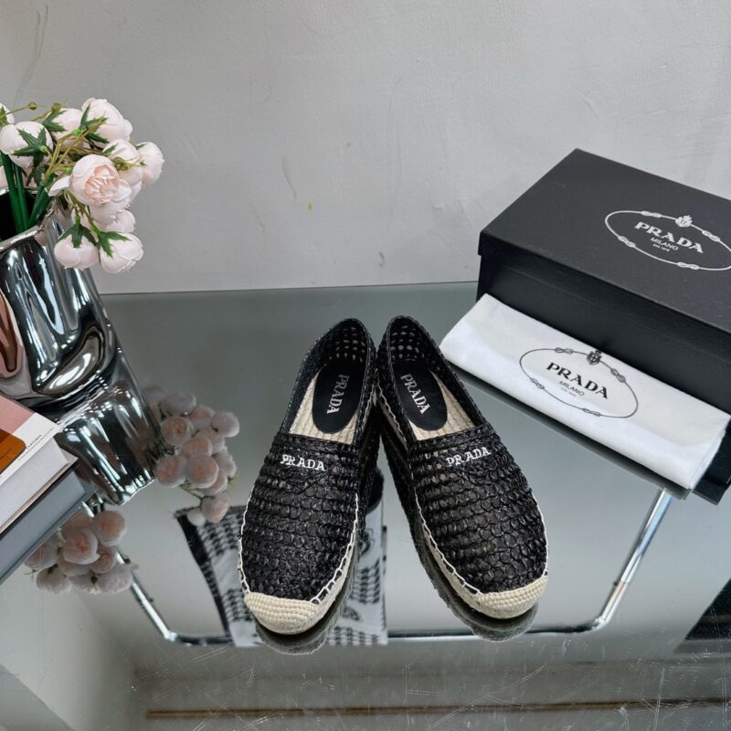 Prada 2023 Early Spring New Straw Shoes