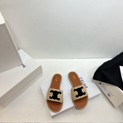 Celine 2023 Straw Sandals