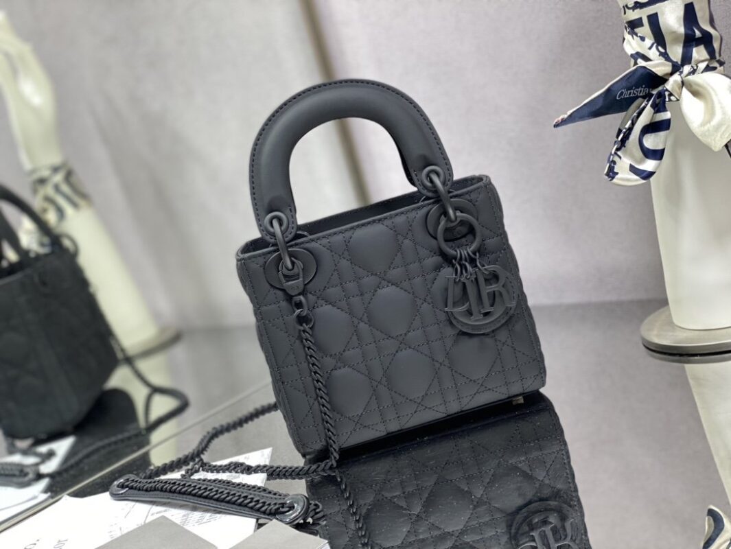 Lady Dior Matte Leather Mini Bag