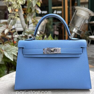 Mini Kelly in Blue Epsom PHW