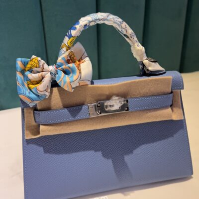 Mini Kelly in Blue Epsom PHW