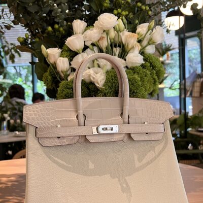 Birkin Touch 30 Craie Togo & Croco