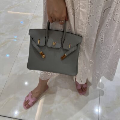 Birkin 25 in Grey Togo GHW