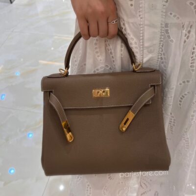 Kelly 28 in Grey Togo GHW