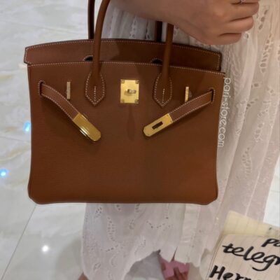 Birkin 30 in Golden Brown Togo GHW
