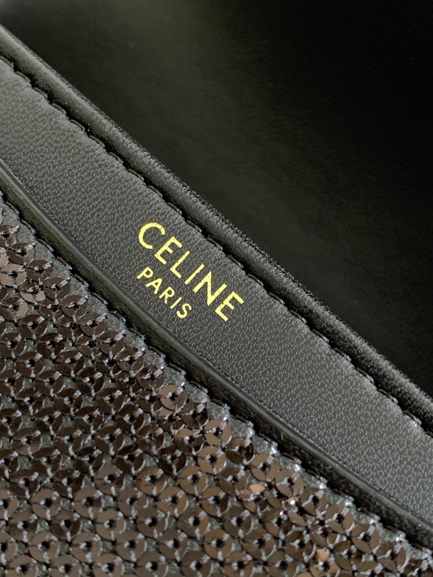 Celine Teen Basace Triomphe Chain Handbag - Image 4