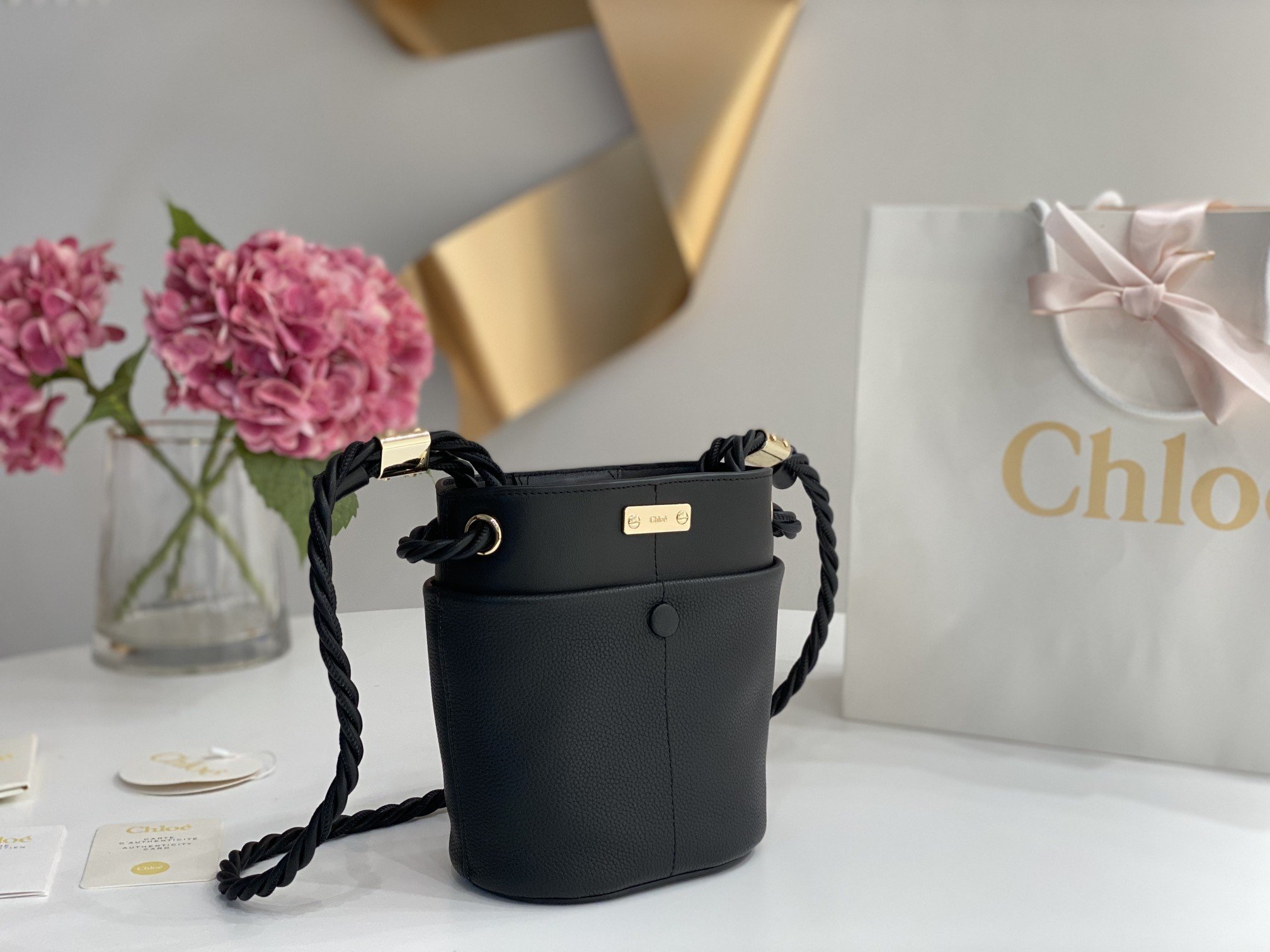Chloe Key Bucket Bag - Image 8