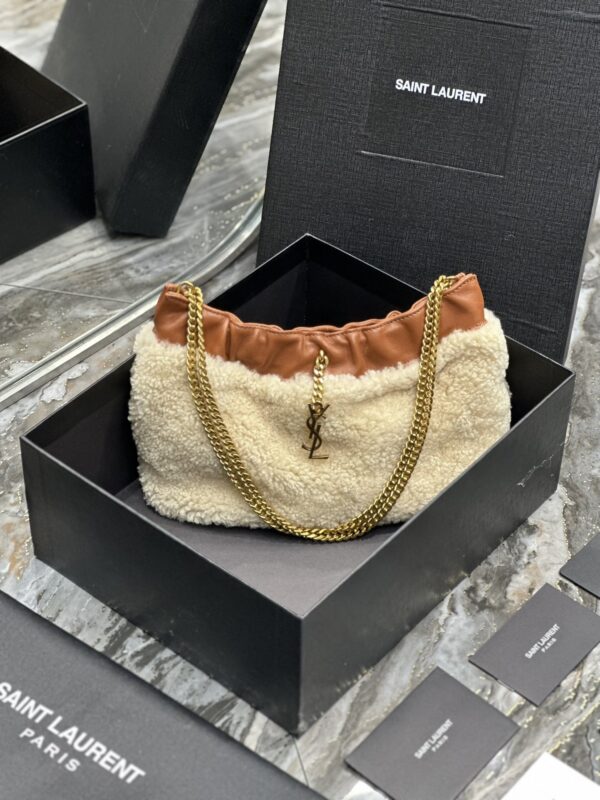 YSL Lamb Wool Underarm Chain Bag