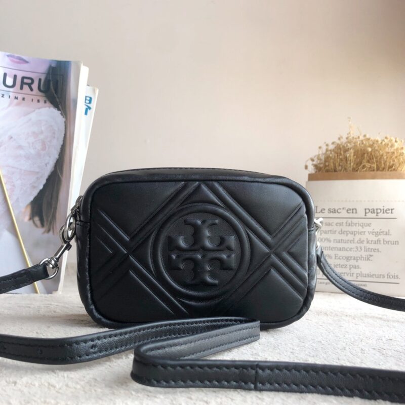 Tory Burch Mini Perry Bombe Puffy Leather Camera Bag