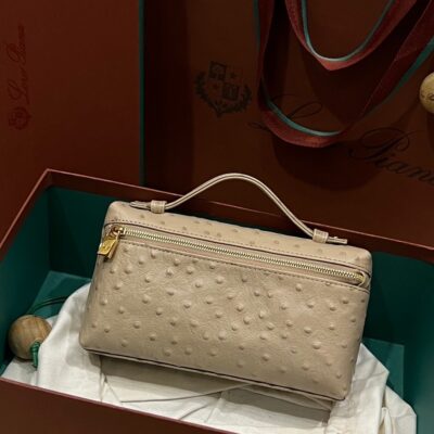 Loro Piana L19 in Beige Ostrich Pattern