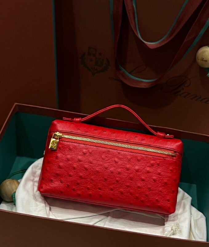 Loro Piana L19 in Orange Ostrich Pattern