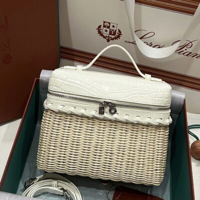 Loro Piana Extrapocket L19 Rattan Bag