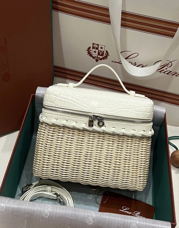 Loro Piana Extrapocket L19 Rattan Bag