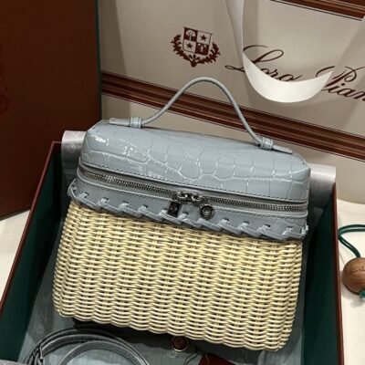 Loro Piana Extrapocket L19 Rattan Bag