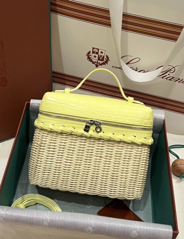 Loro Piana Extrapocket L19 Rattan Bag