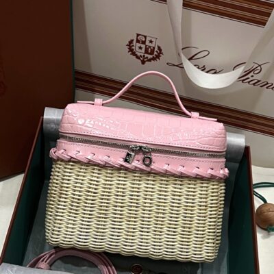 Loro Piana Extrapocket L19 Rattan Bag