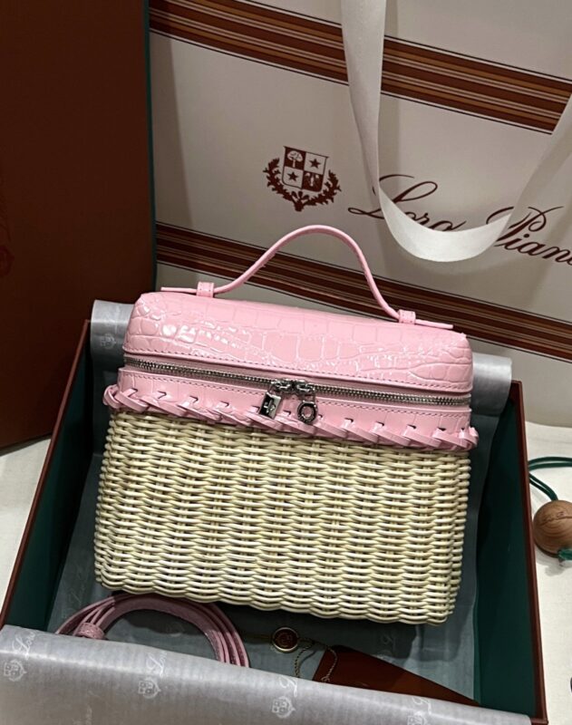 Loro Piana Extrapocket L19 Rattan Bag