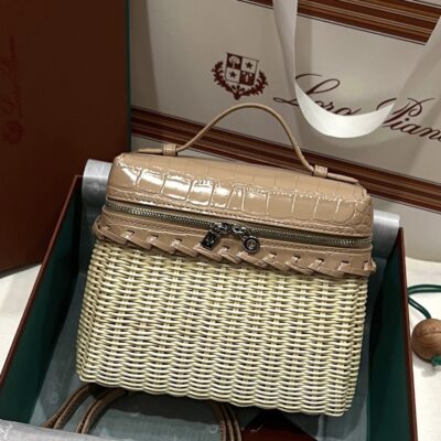 Loro Piana Extrapocket L19 Rattan Bag