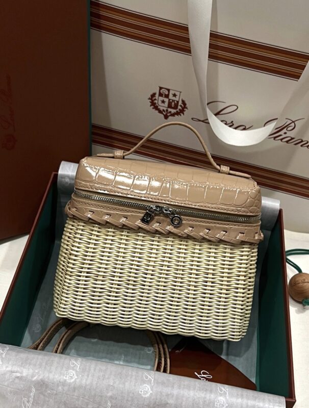 Loro Piana Extrapocket L19 Rattan Bag