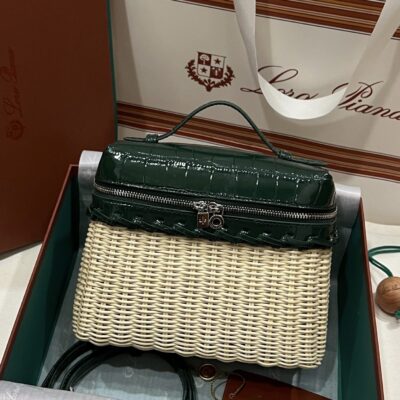 Loro Piana Extrapocket L19 Rattan Bag