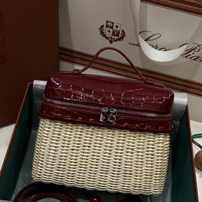 Loro Piana Extrapocket L19 Rattan Bag
