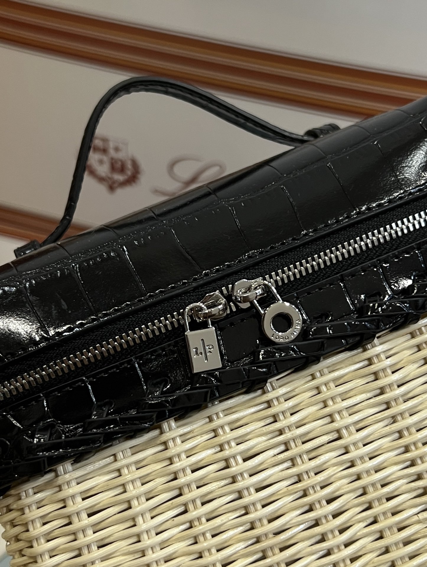 Loro Piana Extrapocket L19 Rattan Bag - Image 7