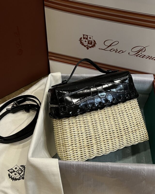Loro Piana Extrapocket L19 Rattan Bag