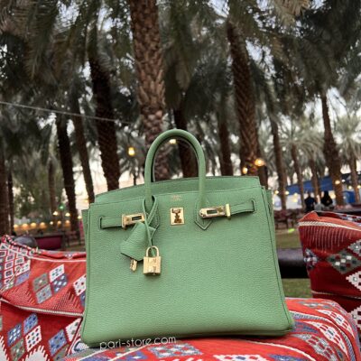 Birkin 30 in Vert Criquet Togo GHW
