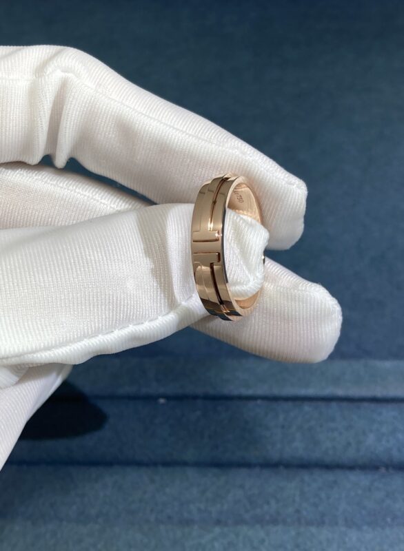 Double T without diamond ring,rose gold