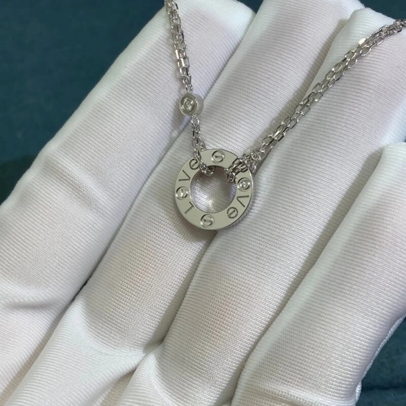 Cartier Love Necklace,White Gold