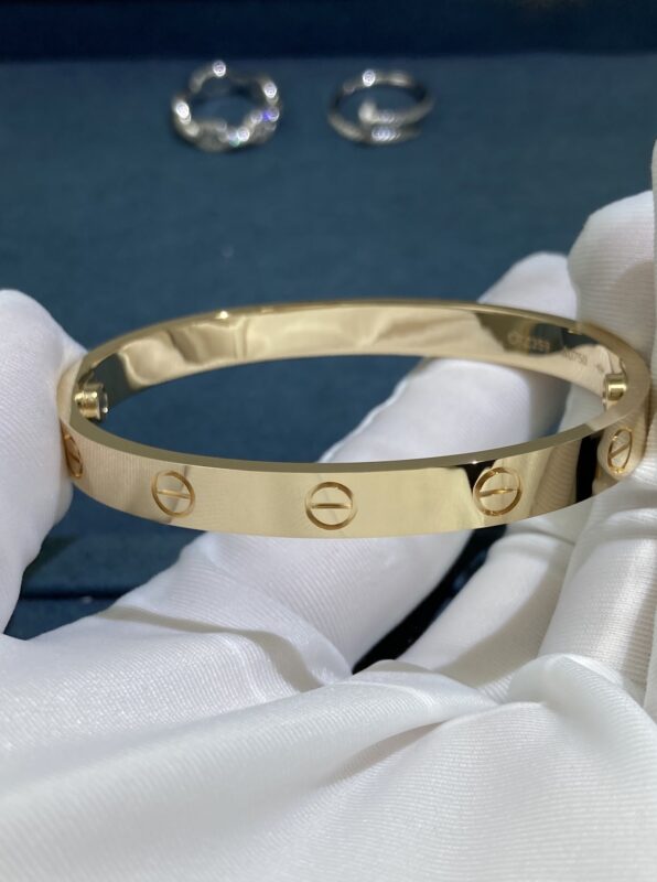 Cartier Wide Drillless Screw Bracelet, Yellow Gold