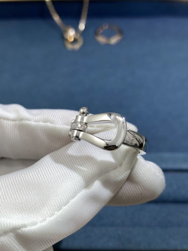 Fred’s band diamond ring, white gold