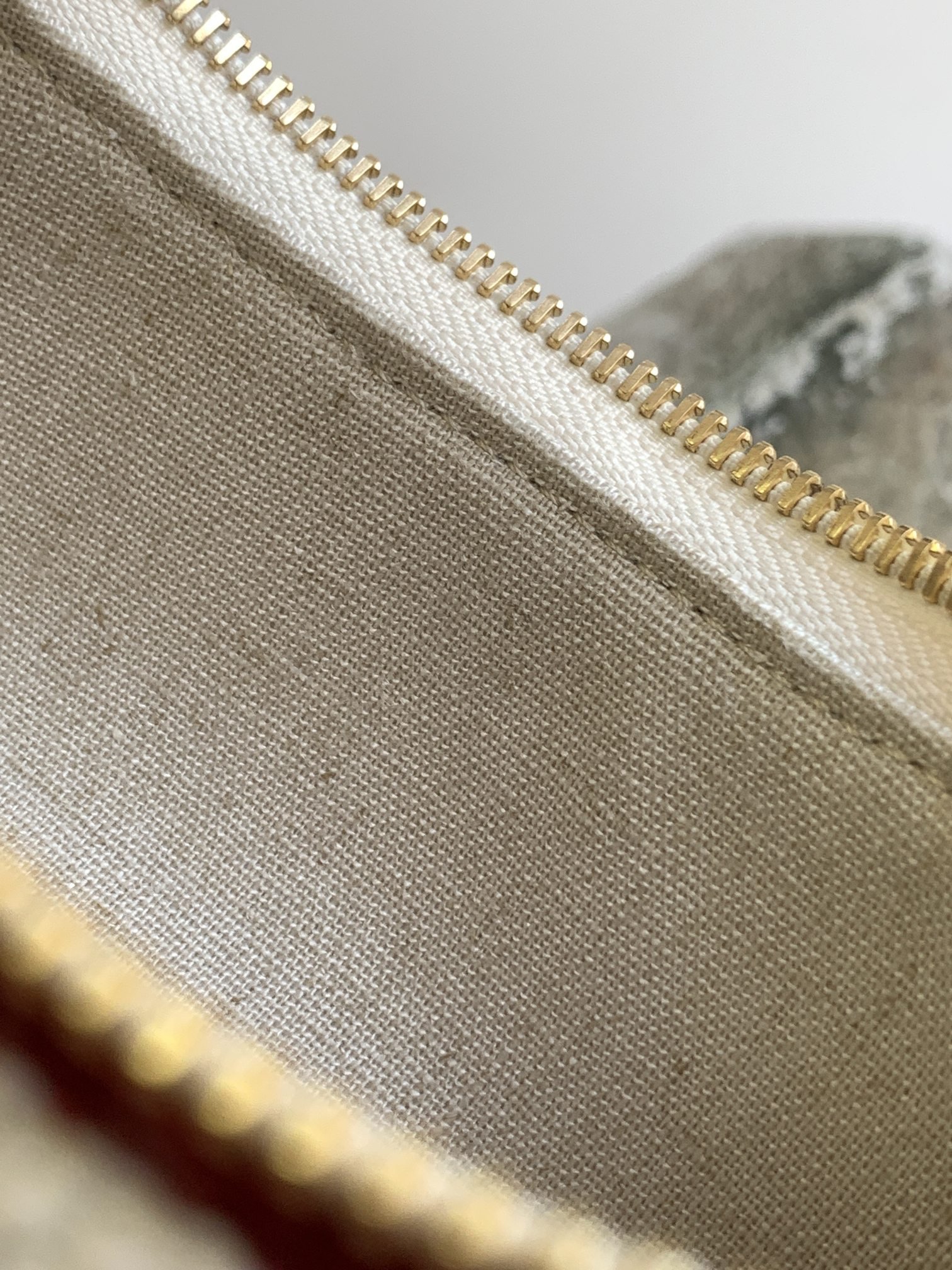 Celine Red and White Letter Fabric AVA Strap Handbag - Image 9