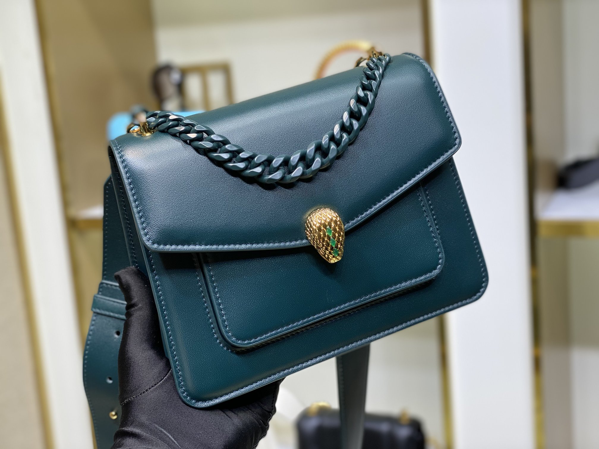 Bvlgary Mini Serpenti Chain Bag - Image 3