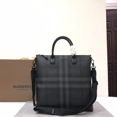Burberry Slim Zippered Tote Bag