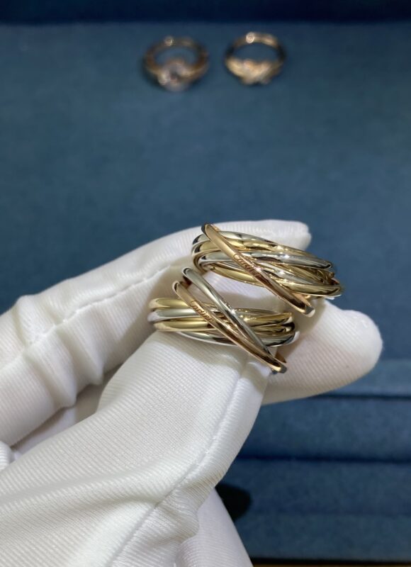 Cartier Three-color ring, rose gold + gold + white gold