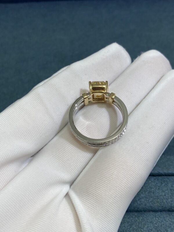 Tiffany’s Yellow diamond ring, white gold + yellow gold