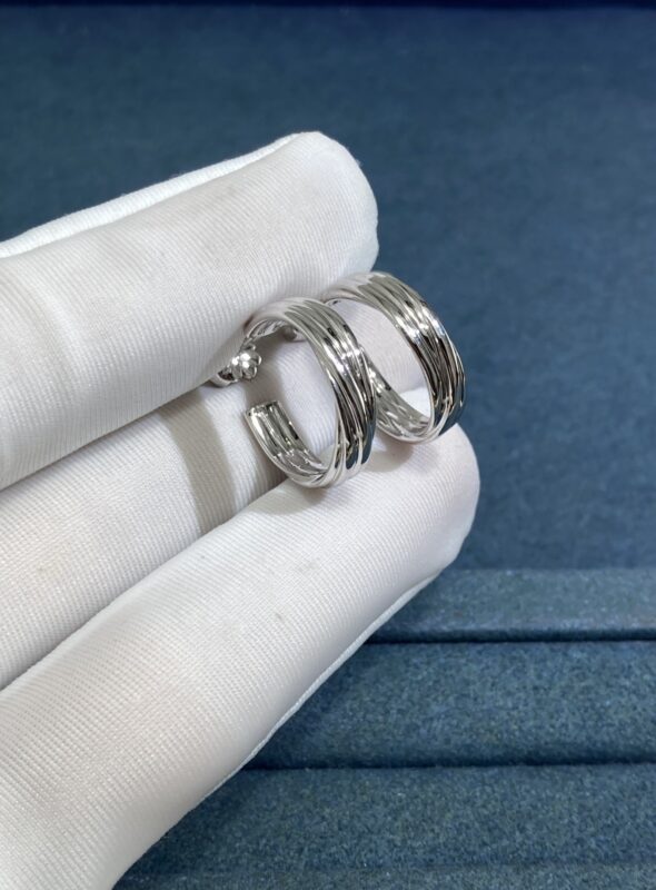 Tiffany Earrings, White Gold