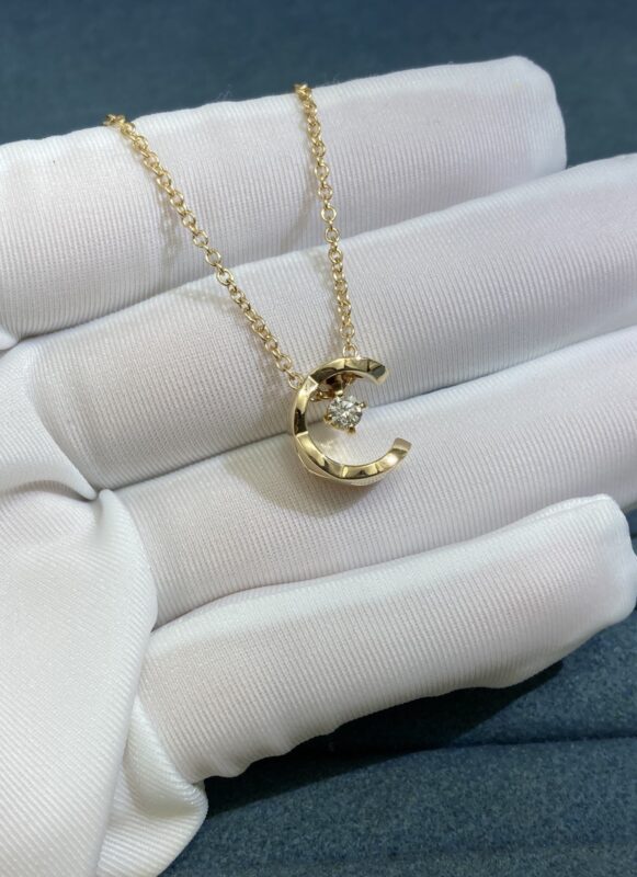 Argyle One Diamond Necklace, Yellow Gold