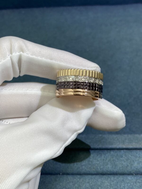 Boucheron ring, yellow gold + rose gold + white gold