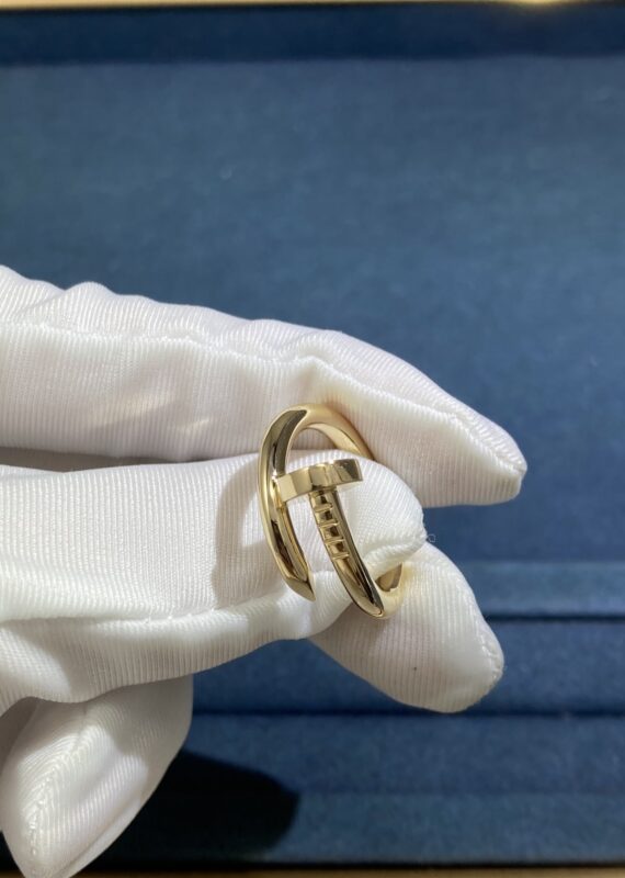 Cartier’s Wide Diamond-Free Nail Ring, Yellow Gold